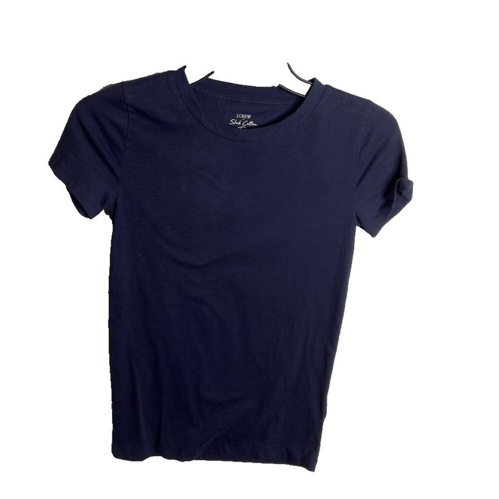 J.Crew Vintage slub cotton crewneck tee Navy Size XXS BE092